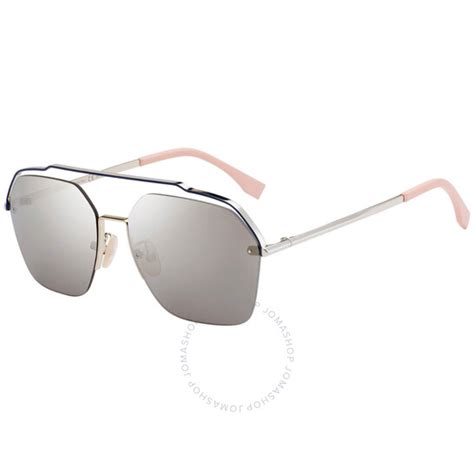 fendi ff m0032|Fendi Grey and Ivory Mirror Geometric Men's Sunglasses FF .